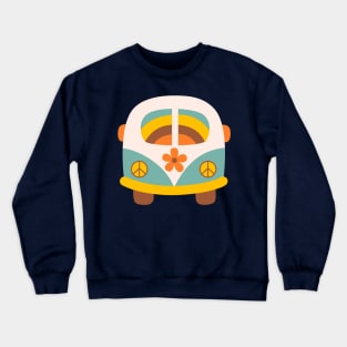 hippie bus Crewneck Sweatshirt